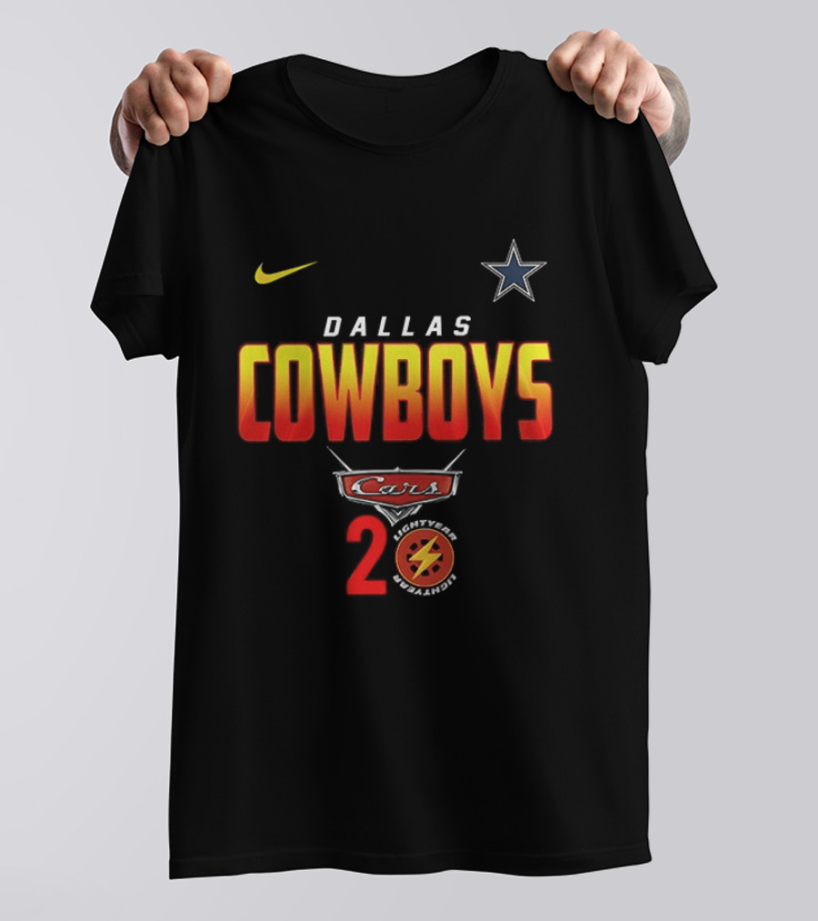 Dallas Cowboys Cars 20th Anniversary Nike Star Lightning T-Shirt