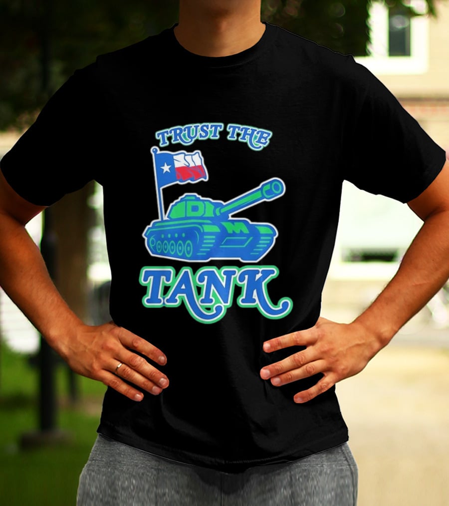 Trust The Tank Dallas Mavericks Texas Flag Tank T-Shirt