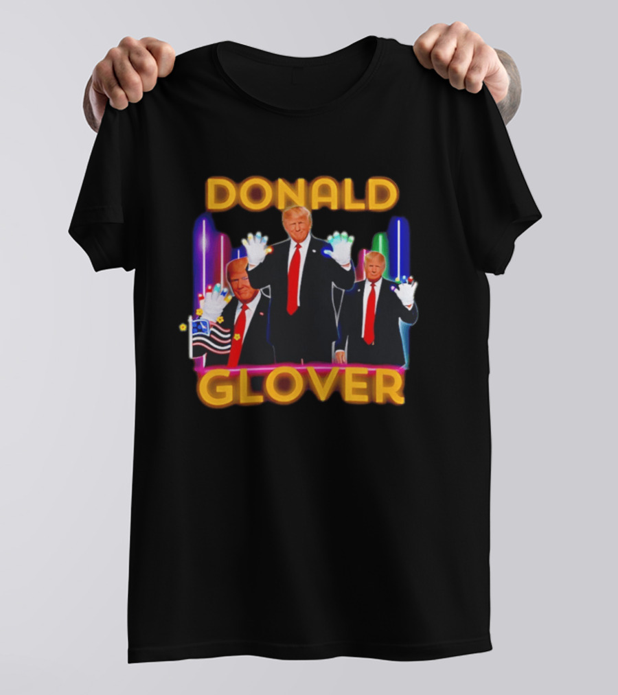 Donald Glover Donald Trump Neon Glove Dance Fusion Retro Pop Culture T-Shirt