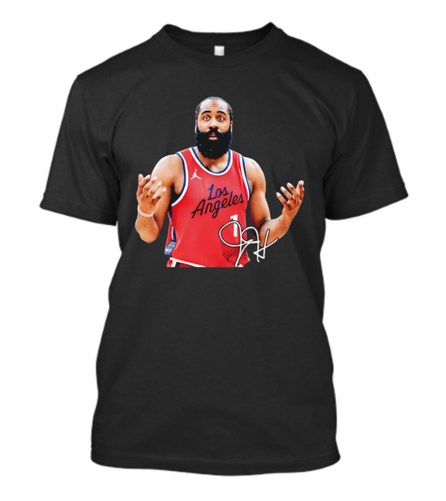 James Harden Los Angeles Basketball Jersey Player Collage T-Shirt