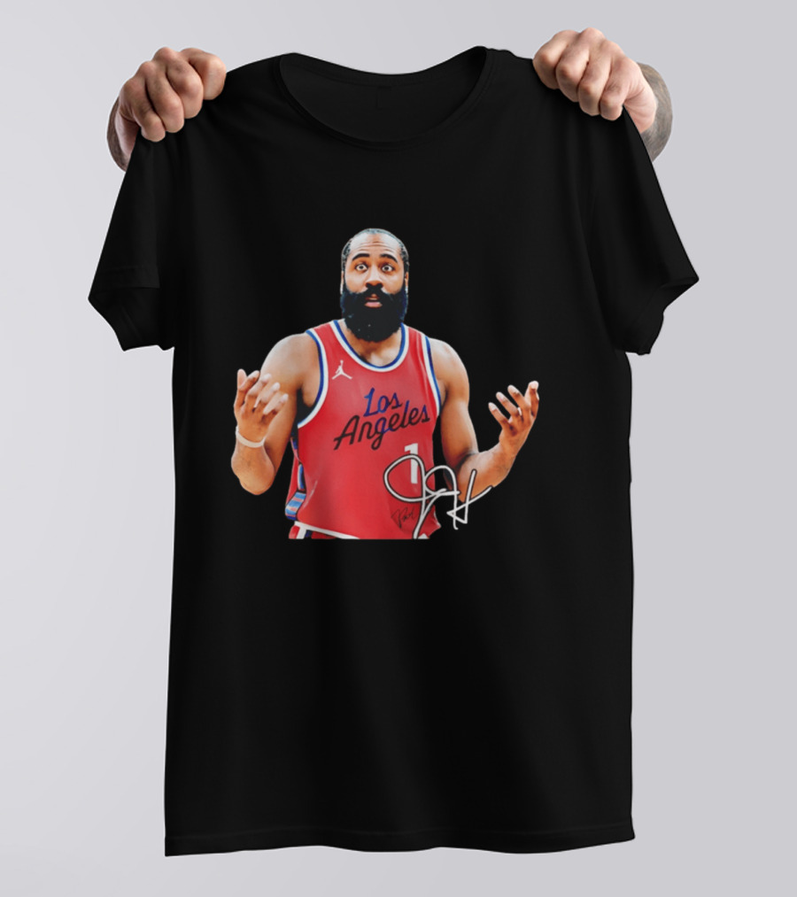 James Harden Los Angeles Basketball Jersey Player Collage T-Shirt