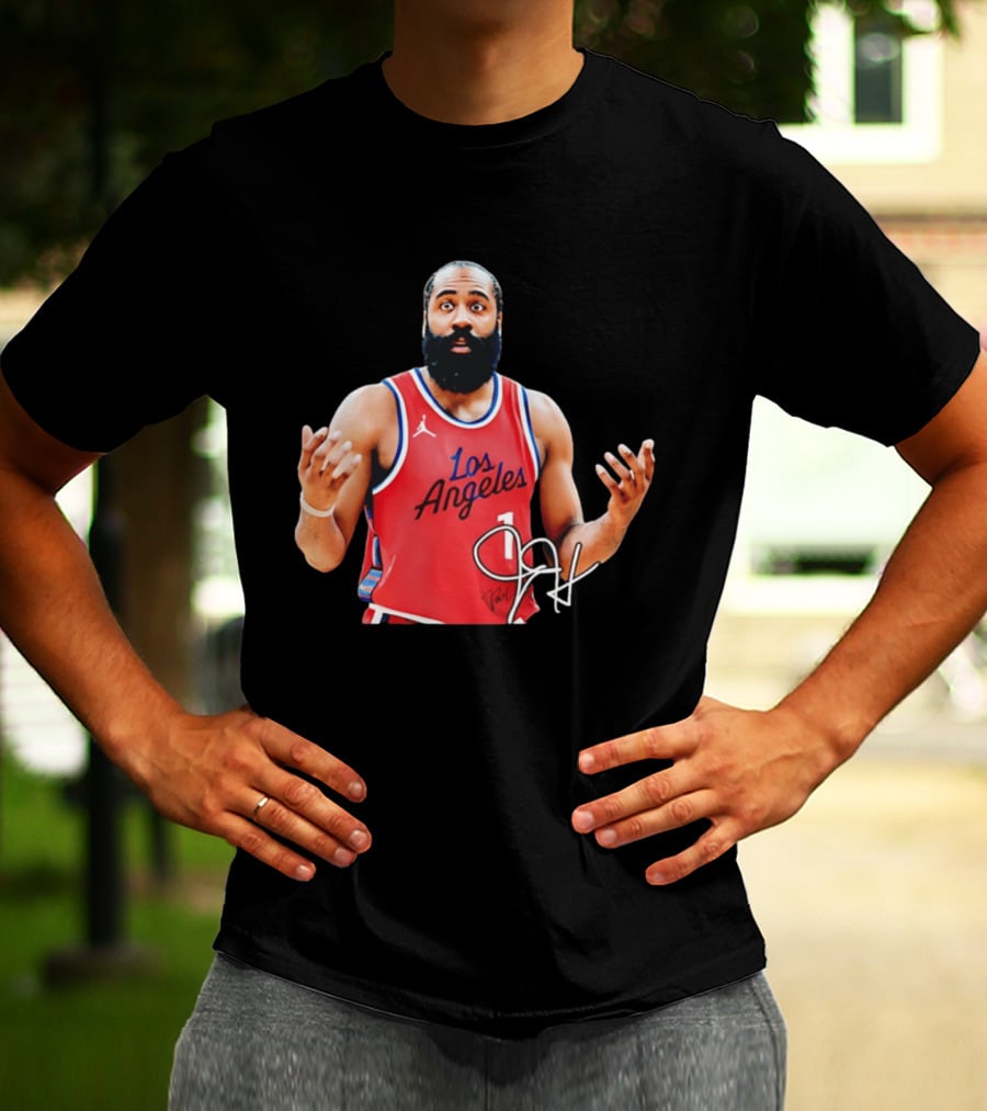 James Harden Los Angeles Basketball Jersey Player Collage T-Shirt