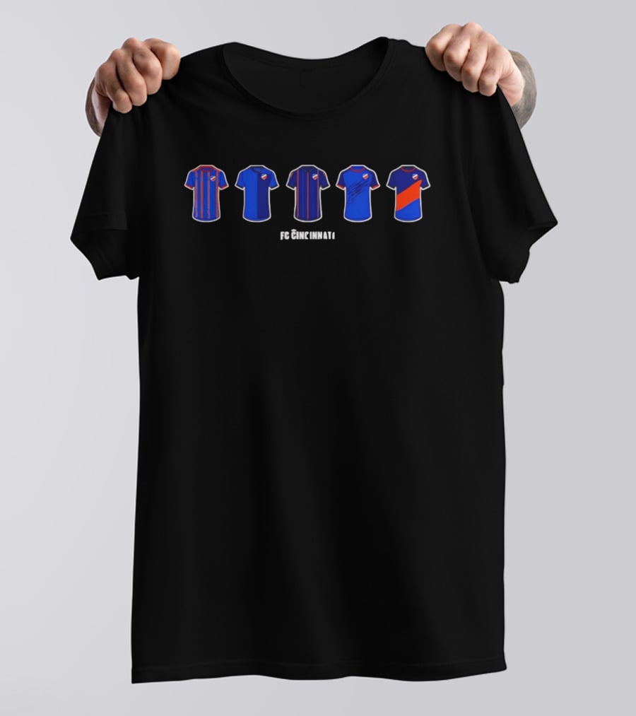 FC Cincinnati Jersey Evolution Retrospective T-Shirt