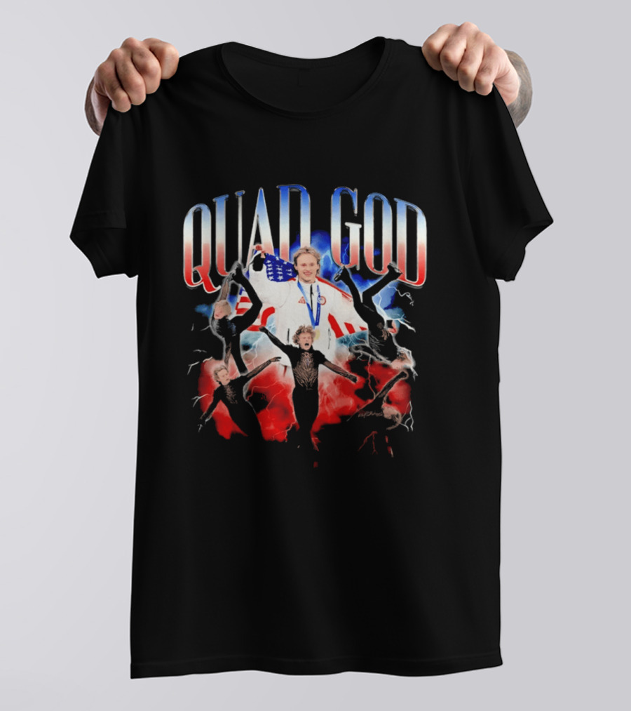 Quad God Miracle On Ice Olympic Champion T-Shirt