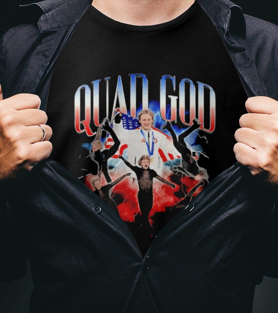 Quad God Miracle On Ice Olympic Champion T-Shirt