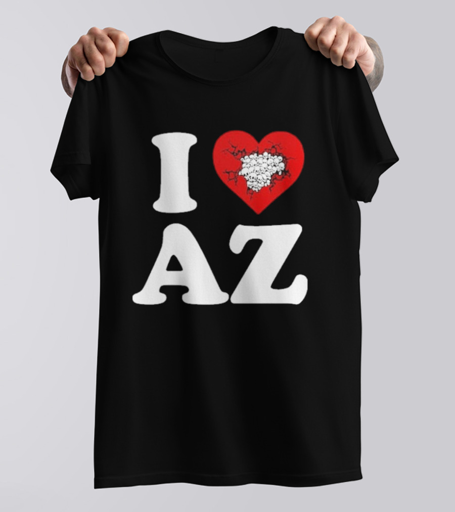 Gatecreeper I Heart Arizona Skull Heart T-Shirt