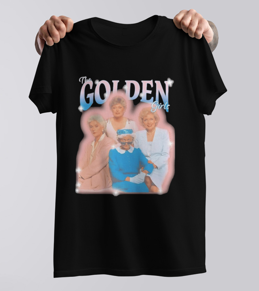 The Golden Girls TV Series Characters With Sparkling Pastel T-Shirt