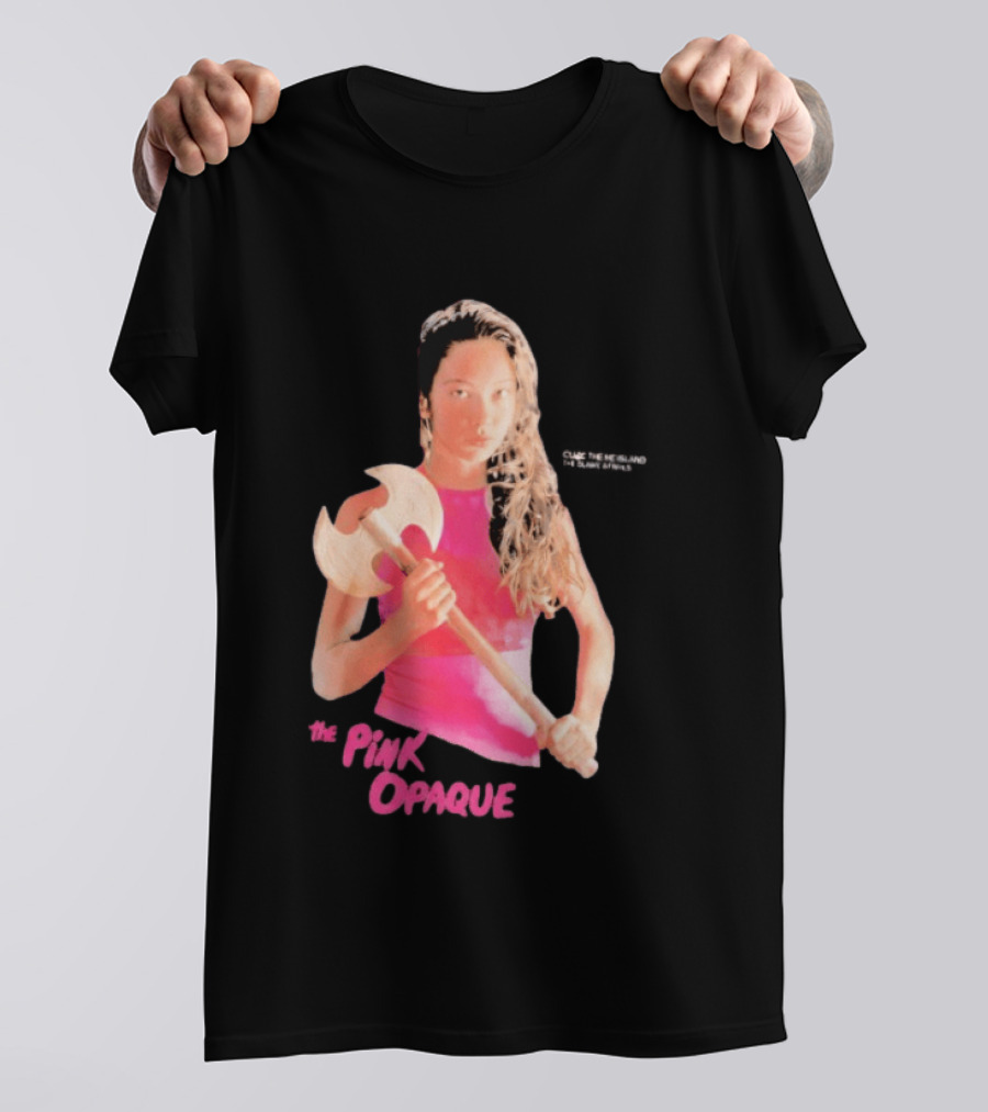 The Pink Opaque Woman Holding Axe T-Shirt