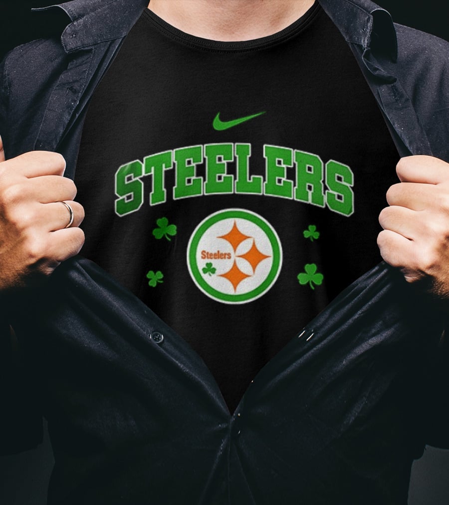 Pittsburgh Steelers Irish Woman Witch Soul Shamrock Fan T-Shirt