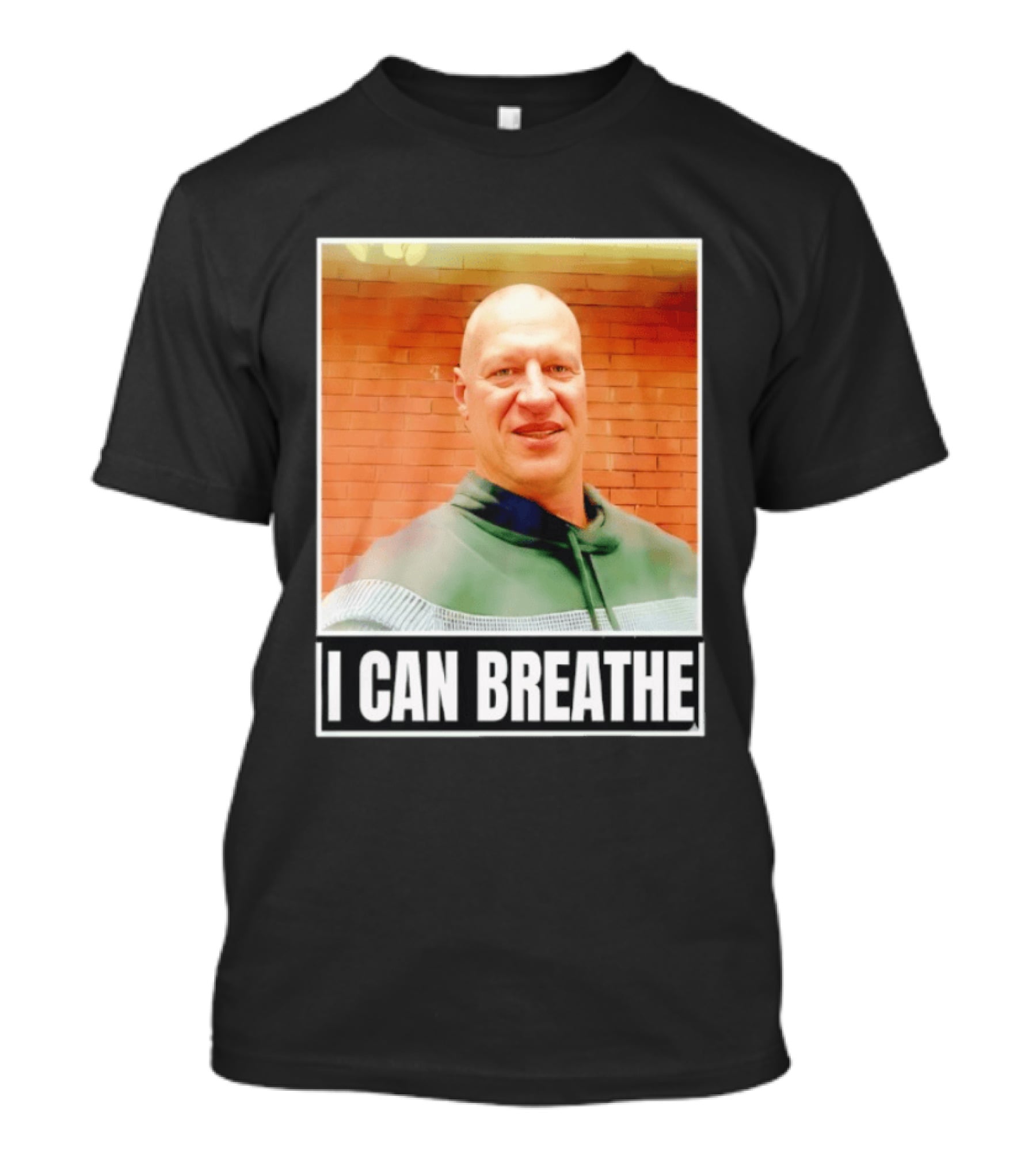 I Can Breathe Text Brick Wall T-Shirt