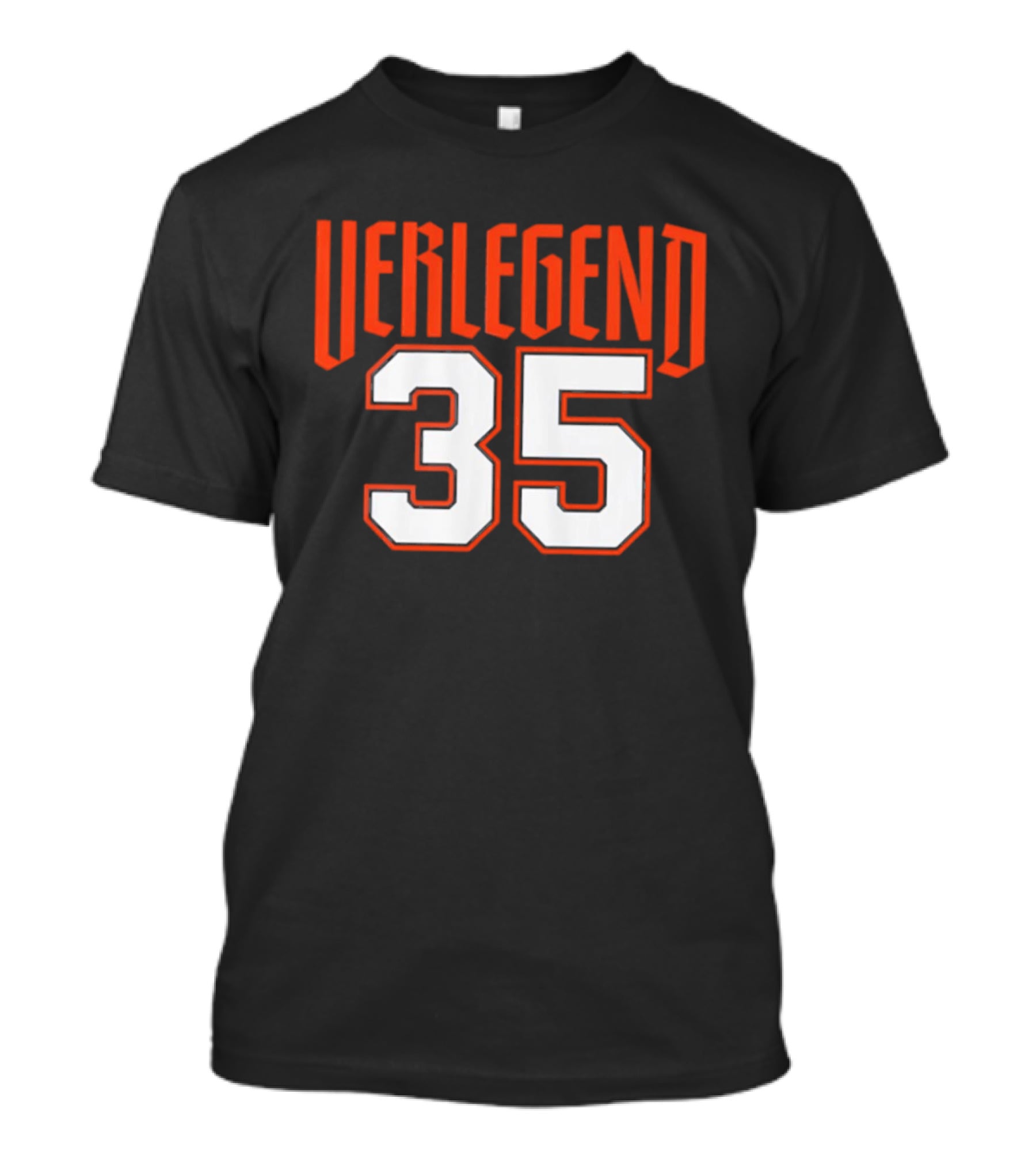 Verlegend 35 Detroit Tigers Justin Verlander Pitcher T-Shirt