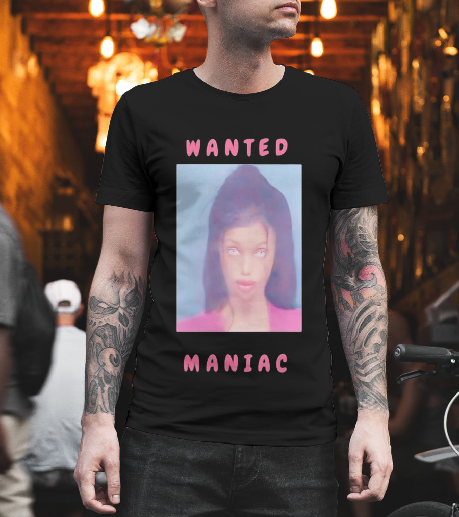 Wanted Maniac 2026 Surreal Doll Aesthetic With Glowing Eyes T-Shirt