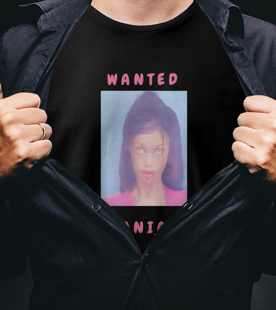 Wanted Maniac 2026 Surreal Doll Aesthetic With Glowing Eyes T-Shirt