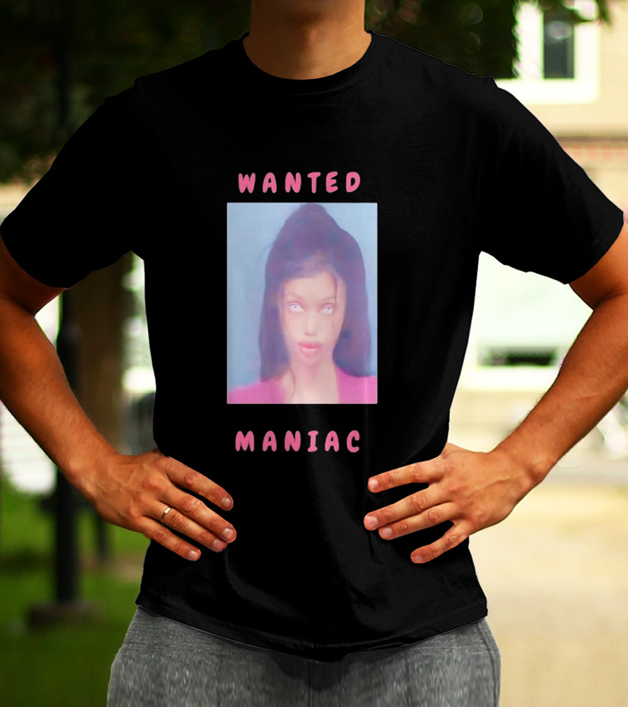 Wanted Maniac 2026 Surreal Doll Aesthetic With Glowing Eyes T-Shirt