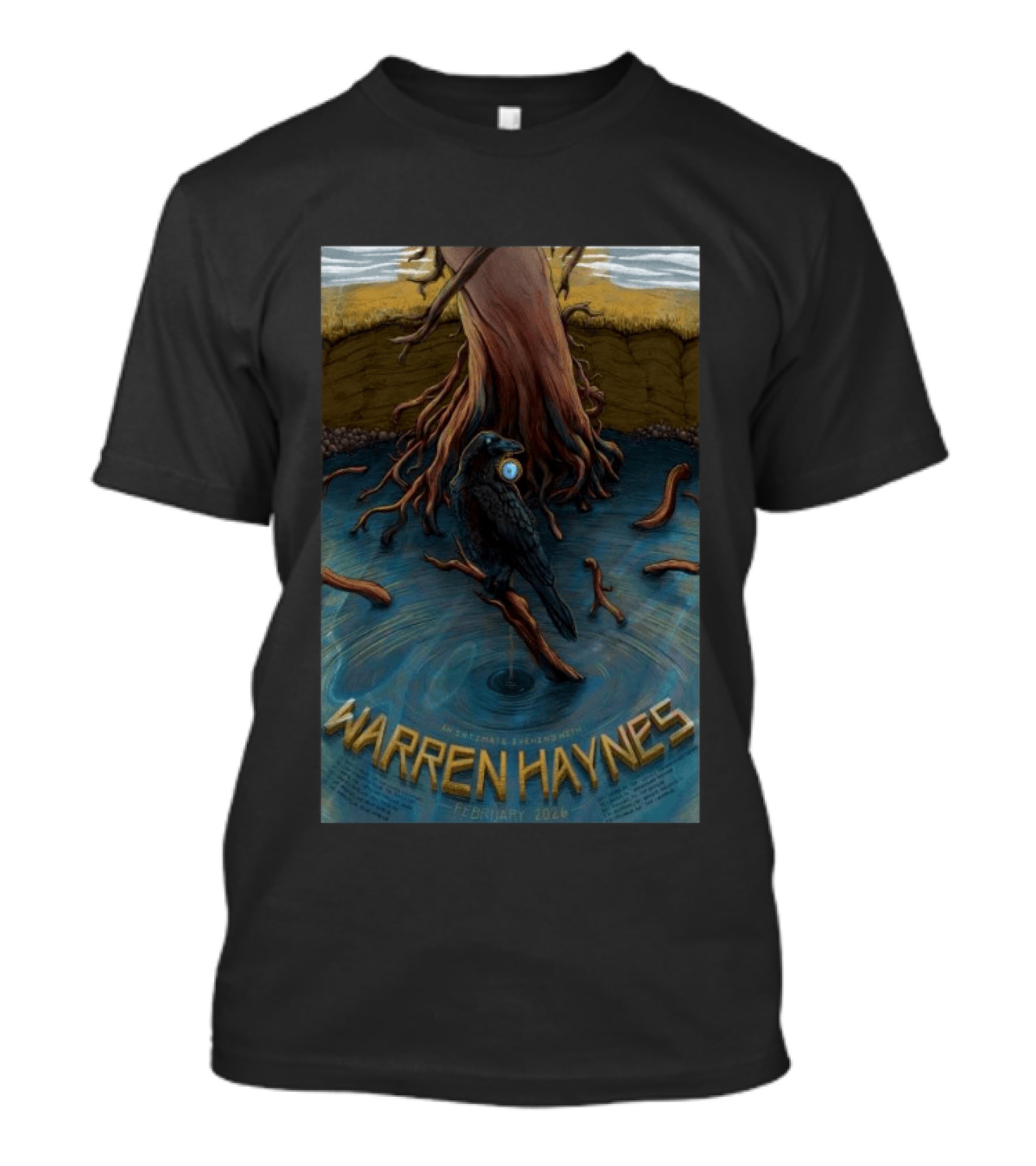 Warren Haynes An Intimate Evening February 2026 Raven And Tree Roots T-Shirt