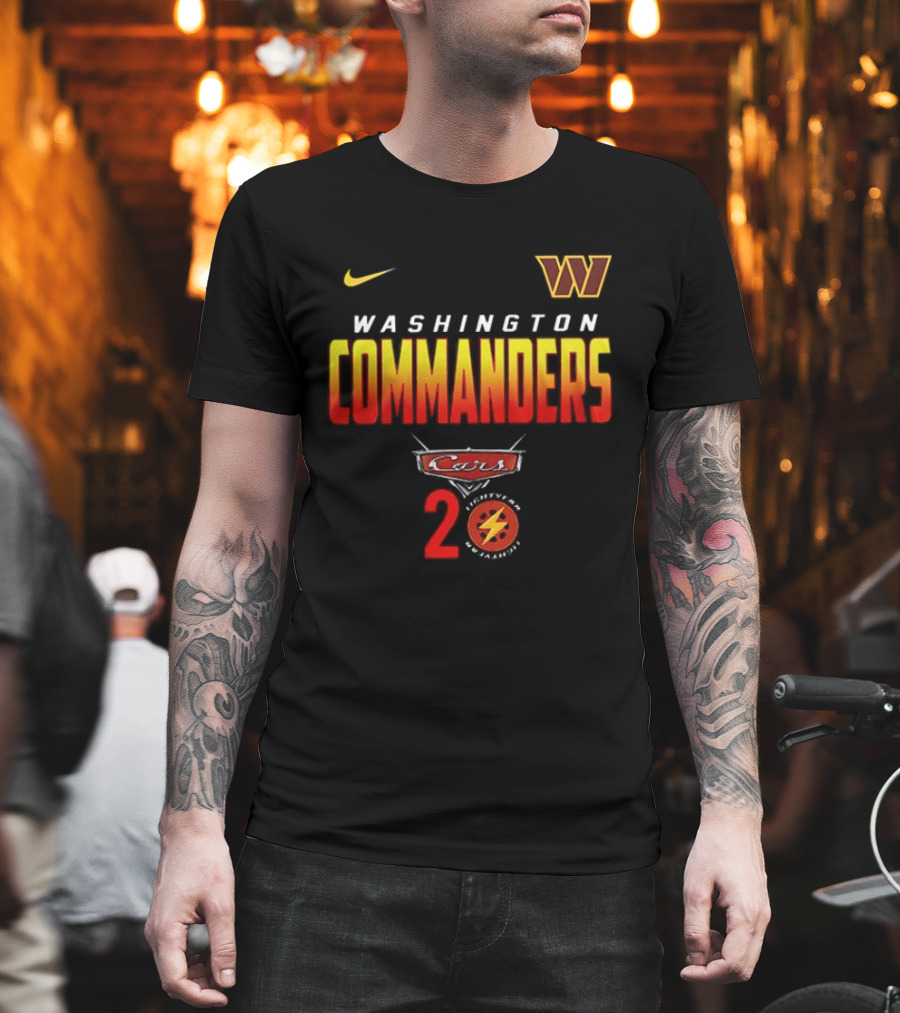 Washington Commanders Nike Cars 20th Anniversary T-Shirt