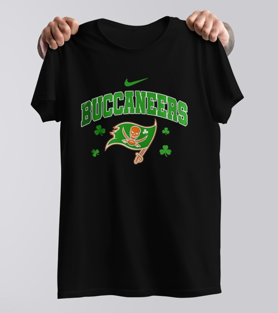 Tampa Bay Buccaneers Irish Green Clover Nike T-Shirt