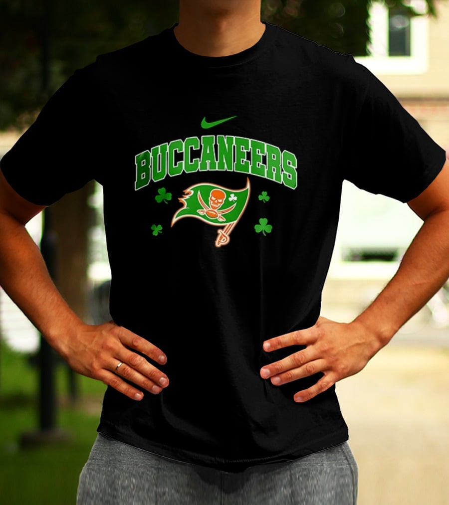 Tampa Bay Buccaneers Irish Green Clover Nike T-Shirt