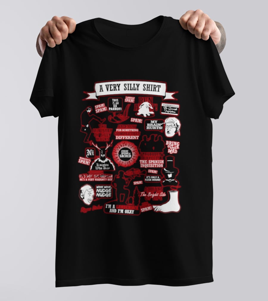 Very Silly This Is An Ex Parrot Spam Spanish Inquisition Bring Out Your Dead T-Shirt