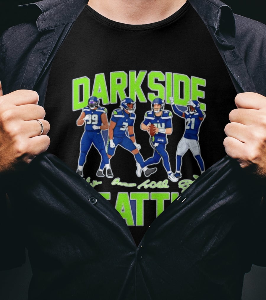 Dark Side Seattle Williams Emmanwori Jones Witherspoon Football Team Players T-Shirt