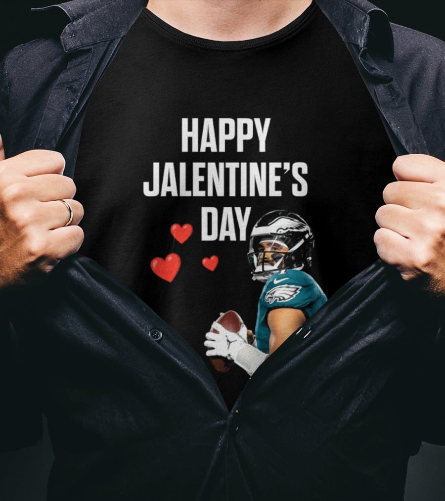 Philadelphia Eagles Happy Jalentine's Day Football Celebration T-Shirt