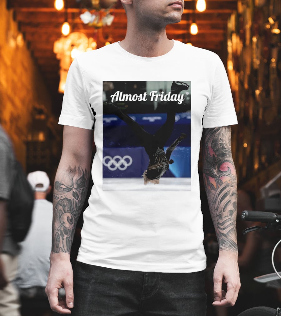 Almost Friday Skating Backflip Olympics Iconic Moment T-Shirt