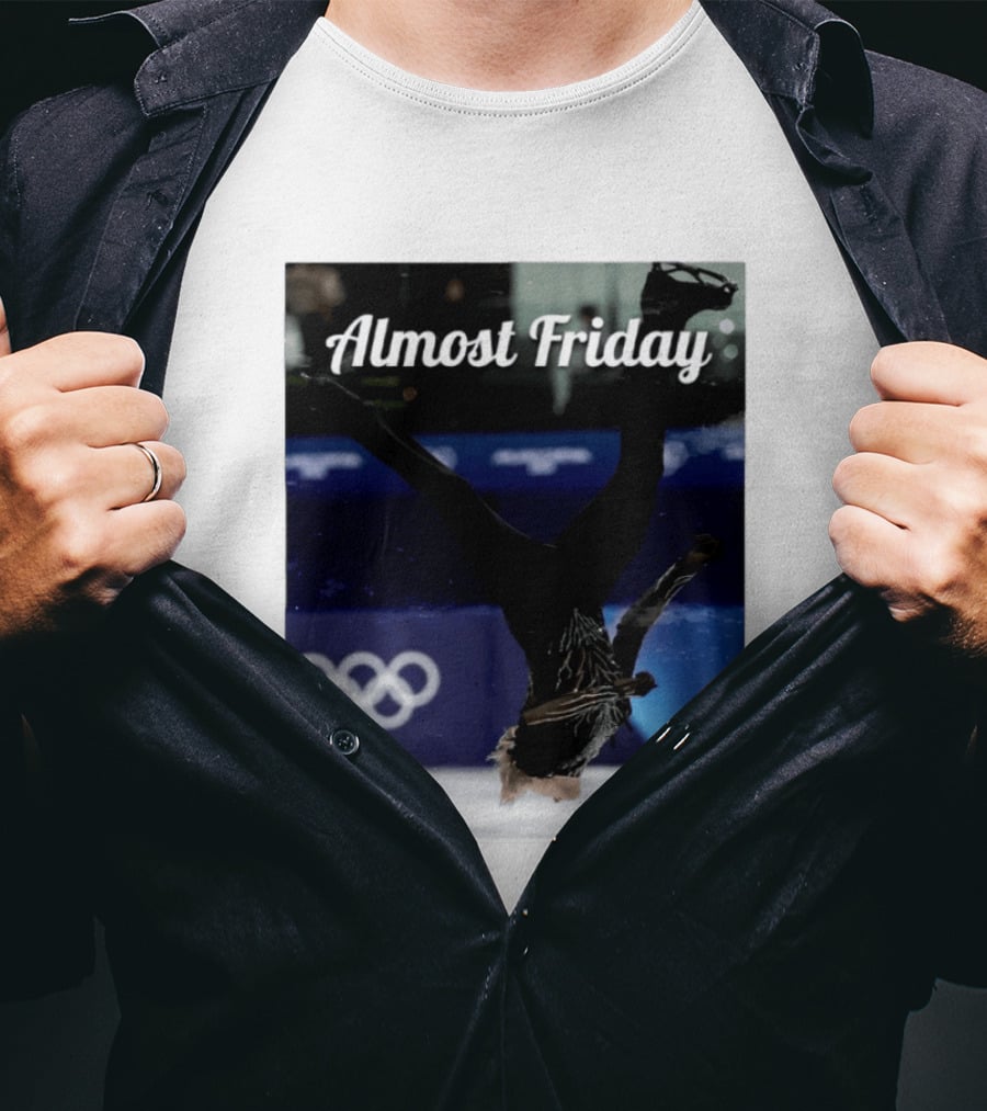 Almost Friday Skating Backflip Olympics Iconic Moment T-Shirt