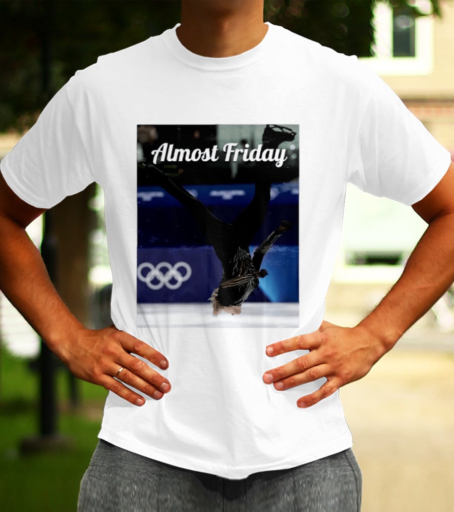 Almost Friday Skating Backflip Olympics Iconic Moment T-Shirt