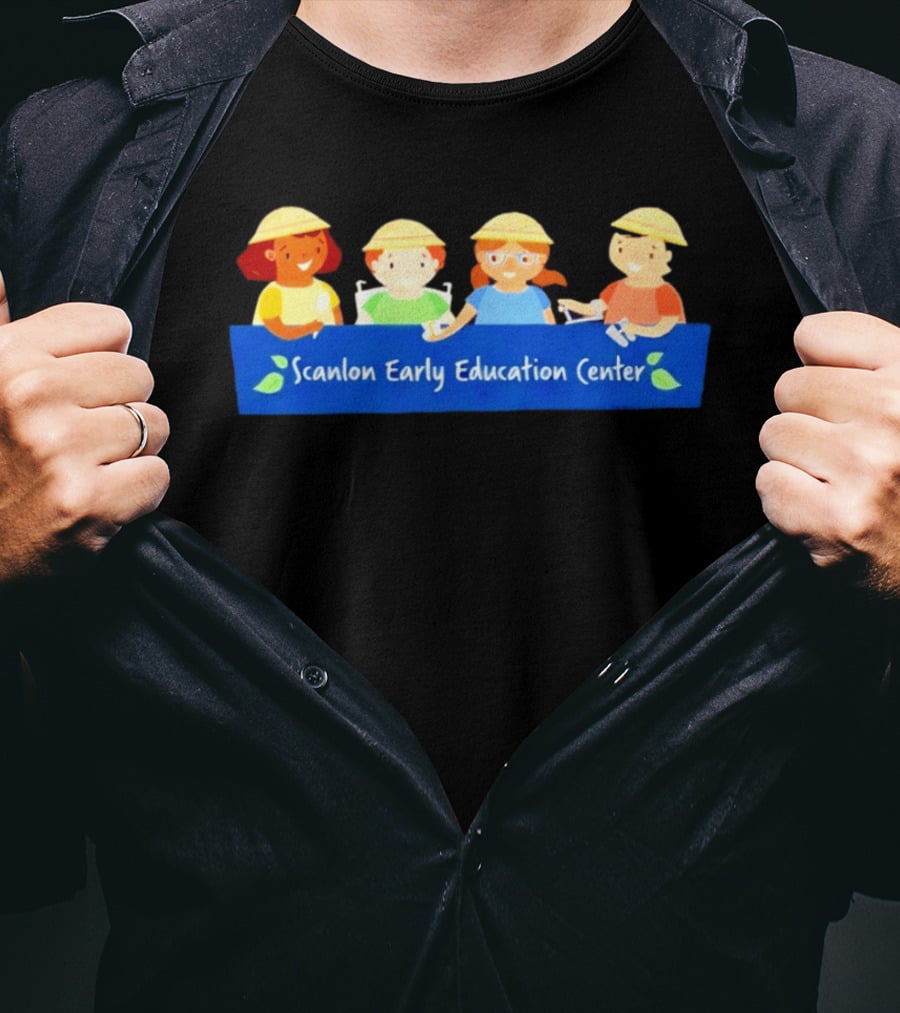 Scanlon Early Education Center Children With Sun Hats T-Shirt