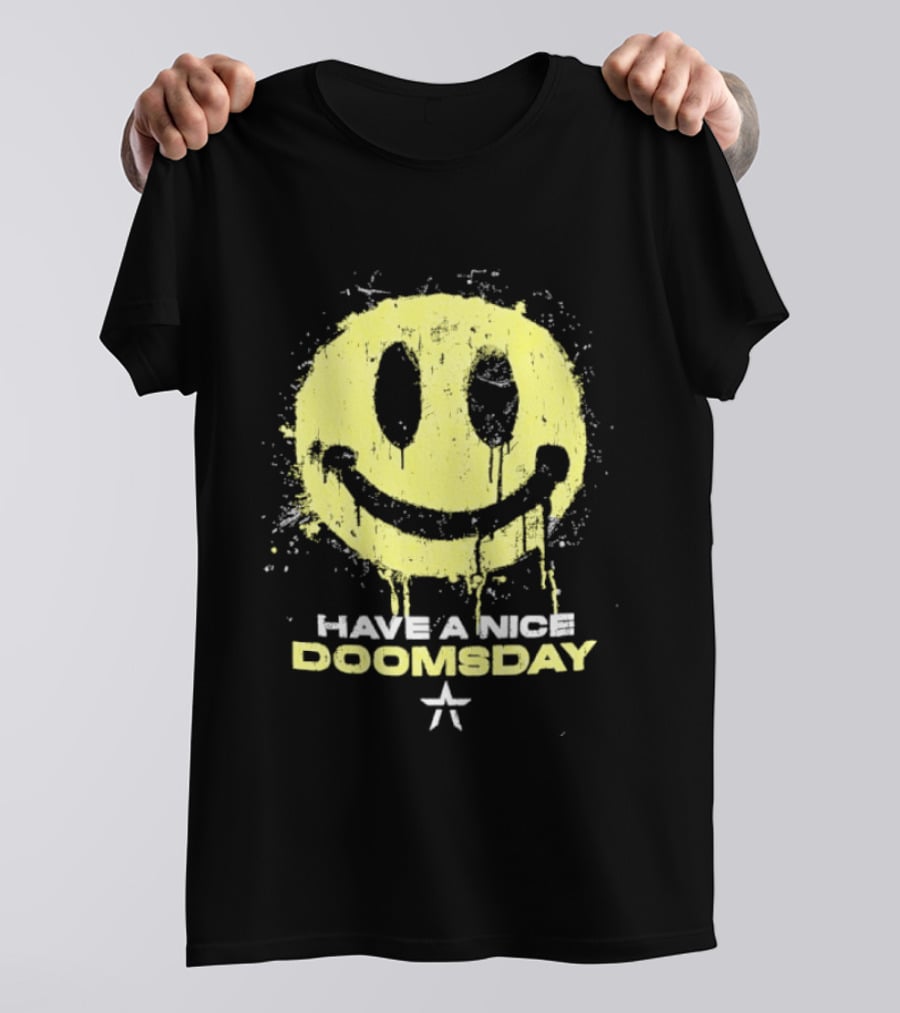 Starset Have A Nice Doomsday Smiley Face Distressed Splatter T-Shirt