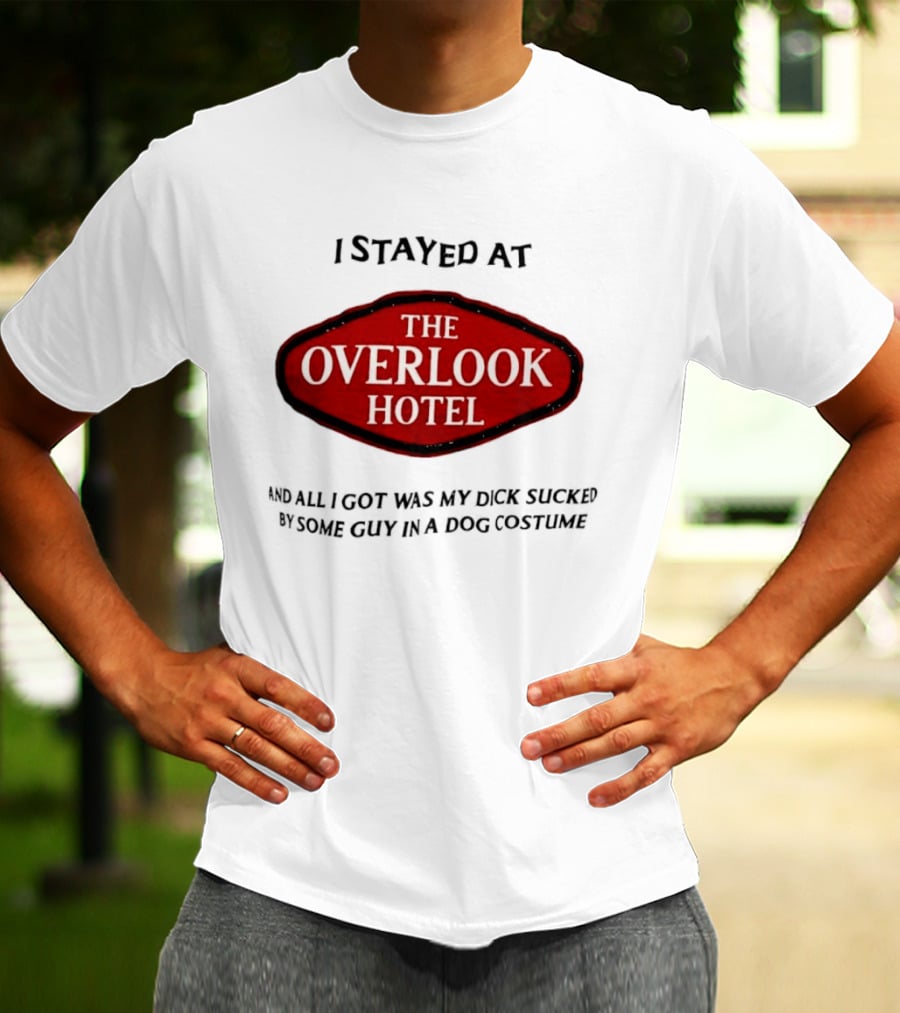 Overlook Hotel Experience Guy In Dog Costume T-Shirt