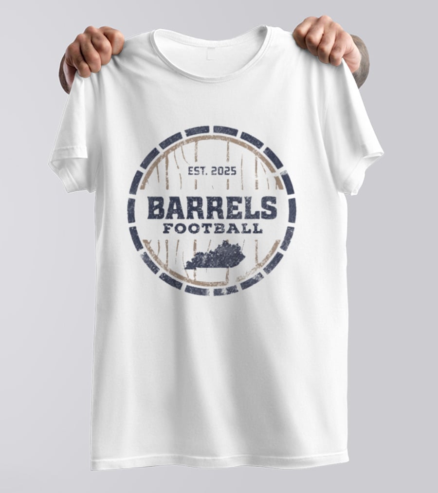 Kentucky Barrels Football Est. 2025 T-Shirt