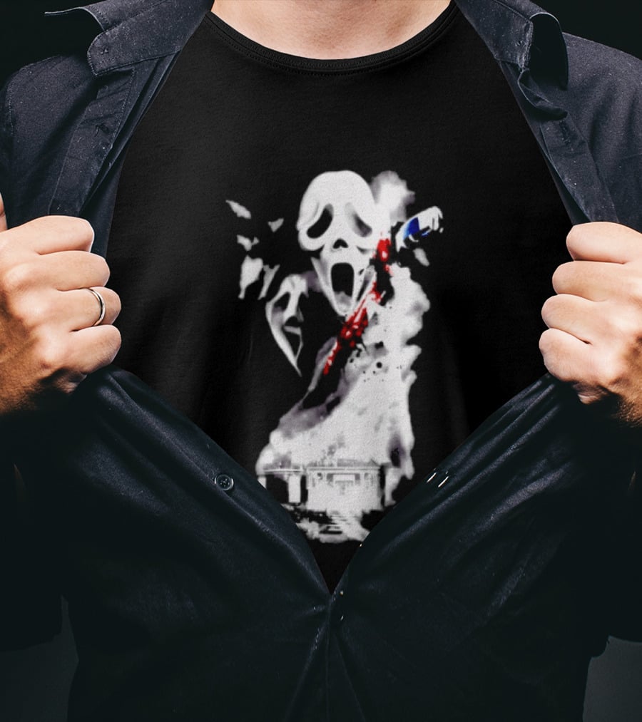 30th Anniversary Scream Kill Tour Ghostface Mask Horror Movie T-Shirt
