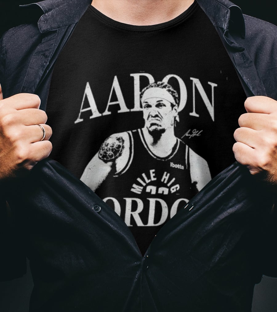 Aaron Gordon Denver Nuggets Mile High Basketball T-Shirt