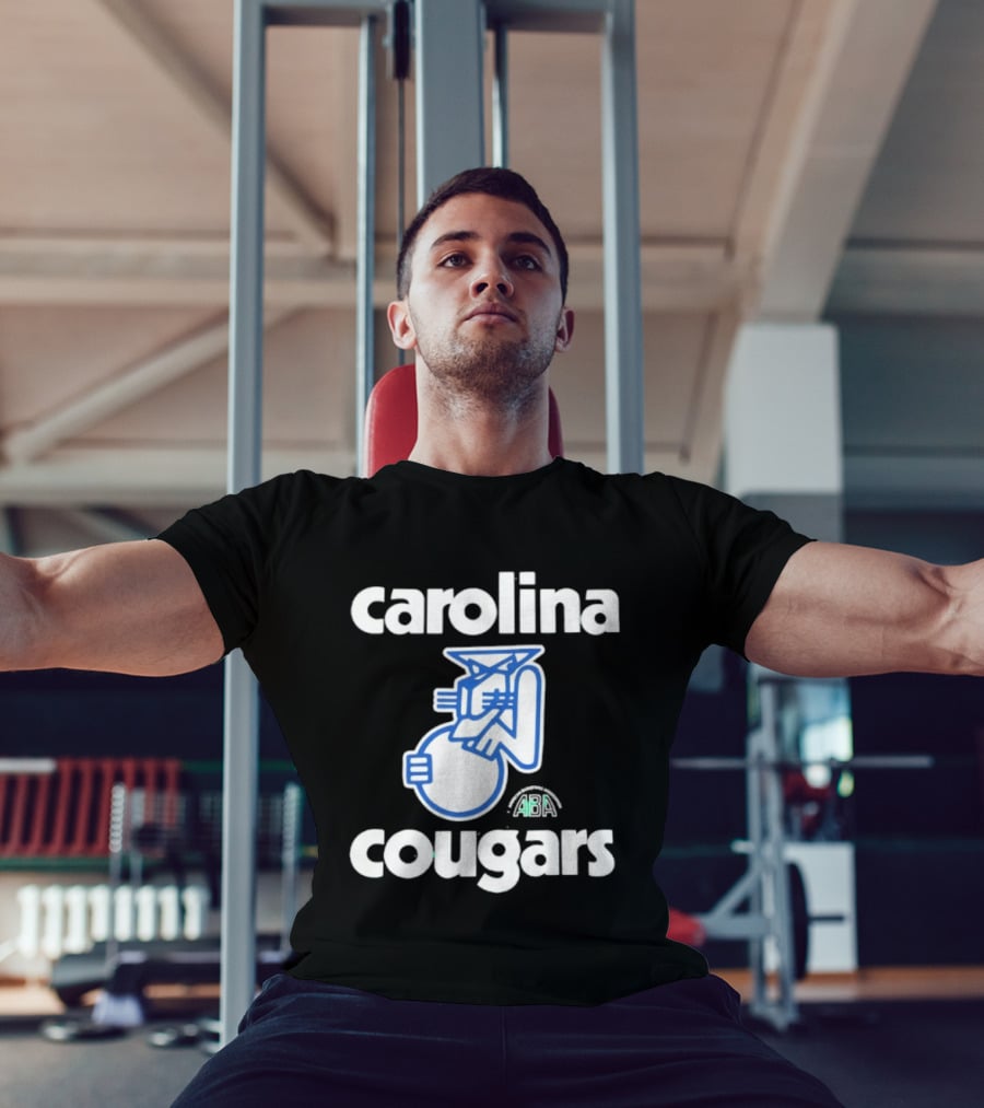 Carolina Cougars ABA Retro Basketball Team T-Shirt