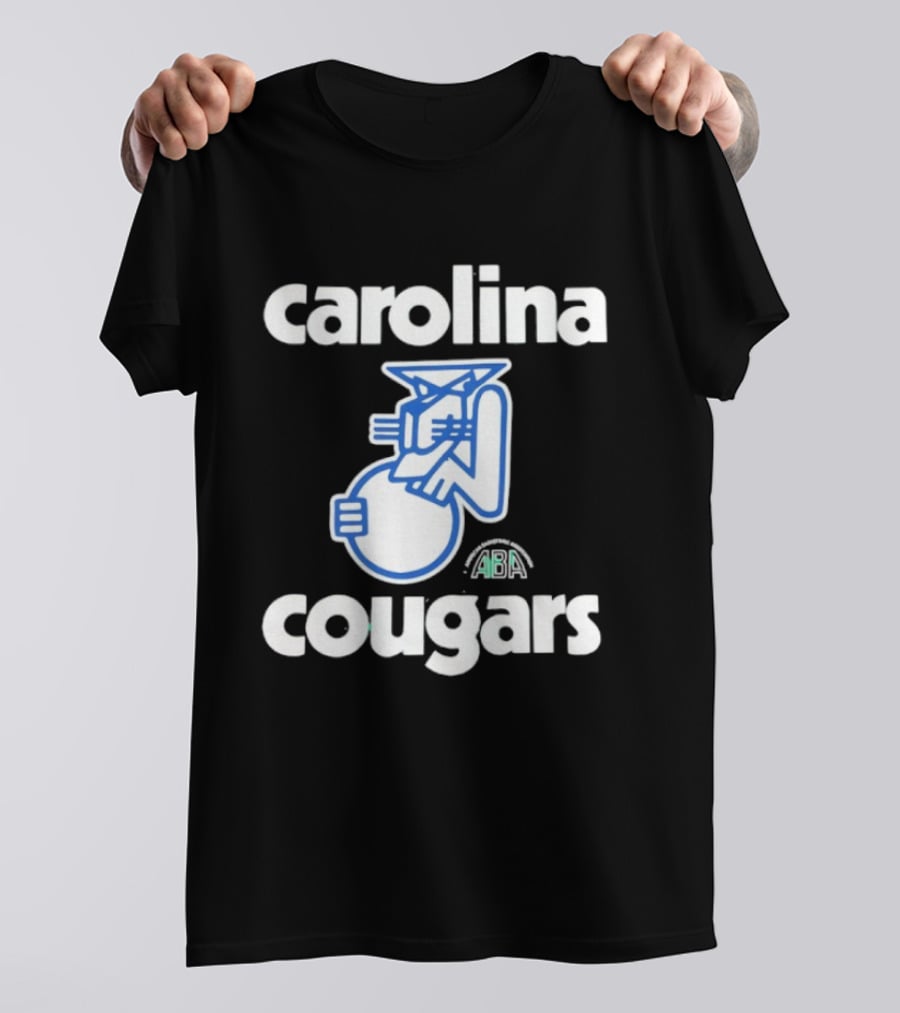 Carolina Cougars ABA Retro Basketball Team T-Shirt