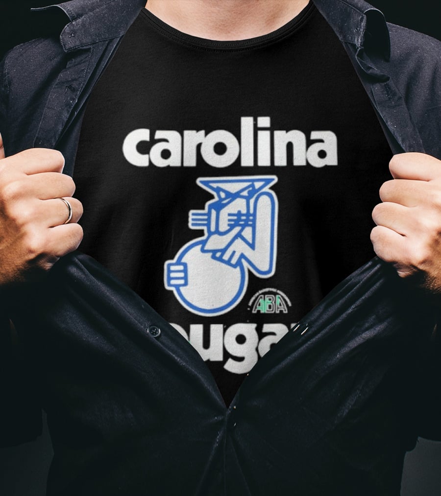 Carolina Cougars ABA Retro Basketball Team T-Shirt