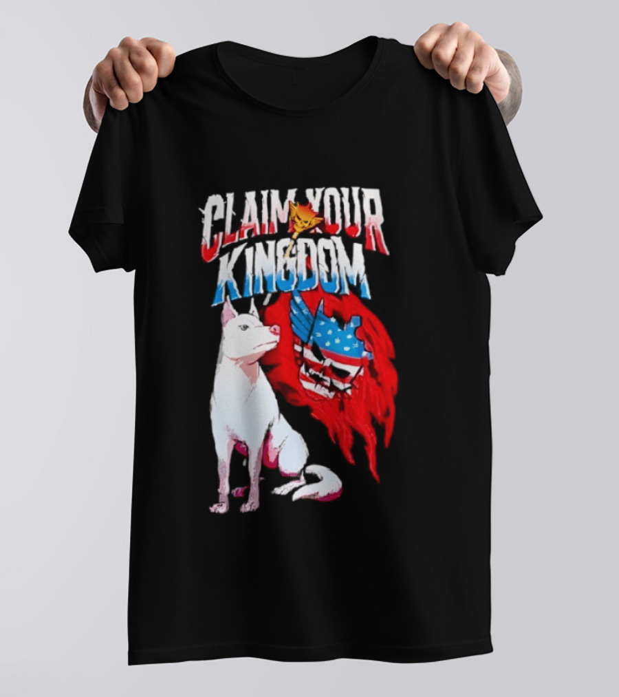 Cody Rhodes Pharaoh Dog Claim Your Kingdom WWE American Flag T-Shirt