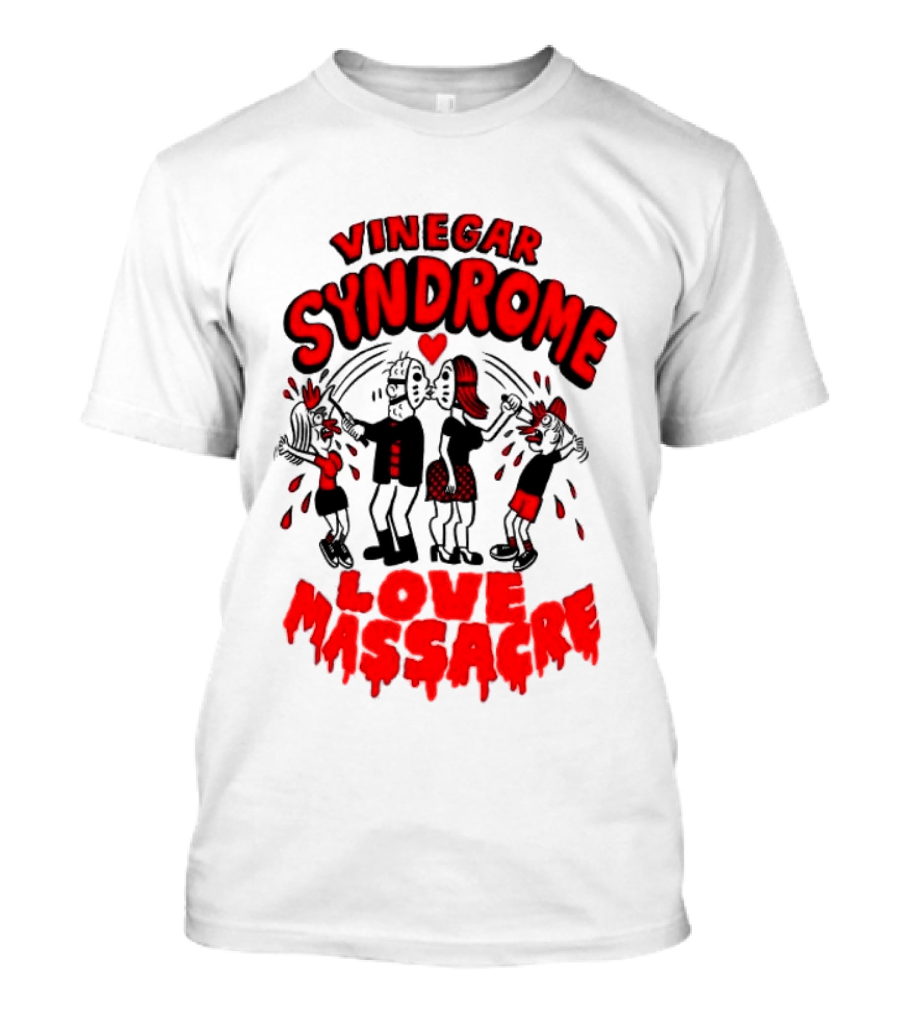 Vinegar Syndrome Love Massacre Retro Horror Comic T-Shirt