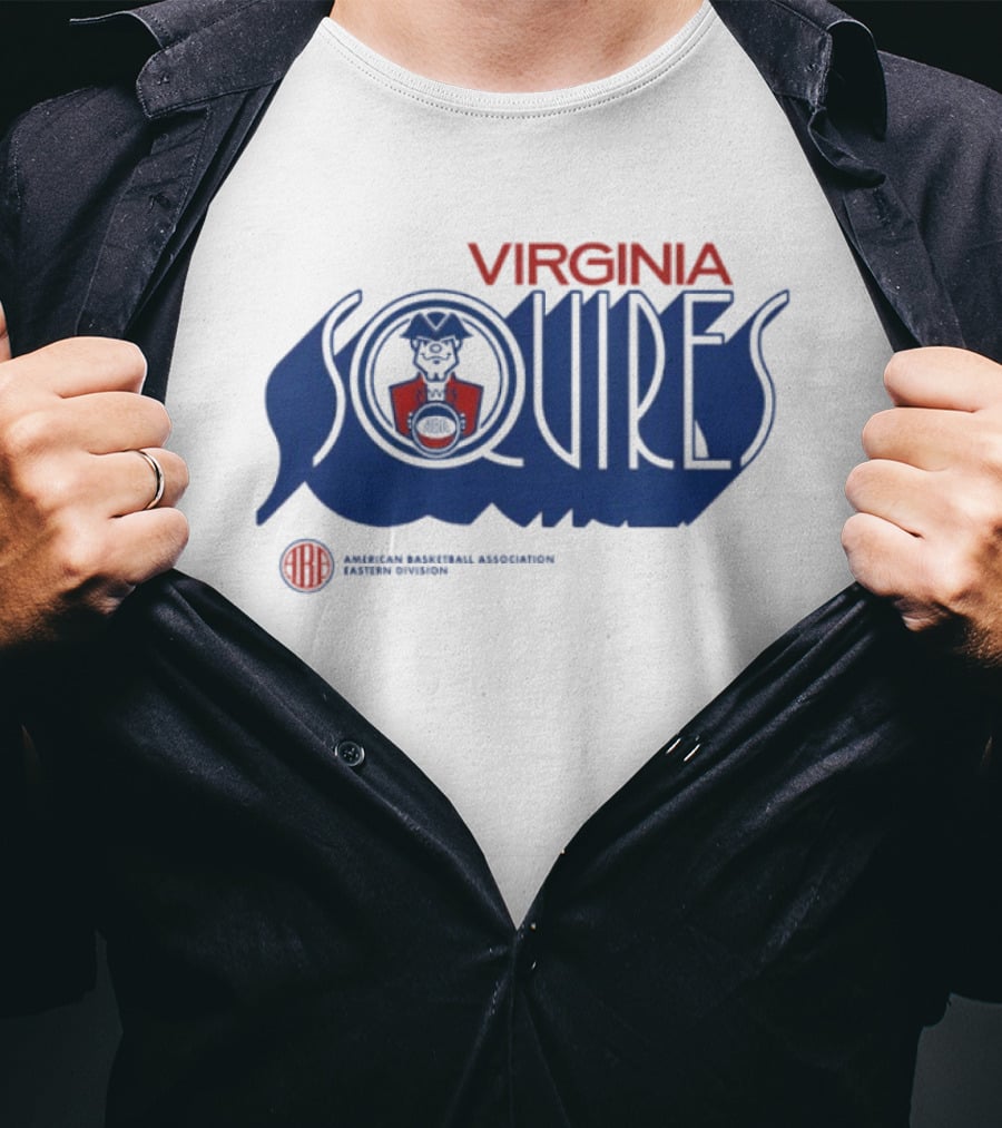 Virginia Squires Retro Wordmark American Basketball Association T-Shirt