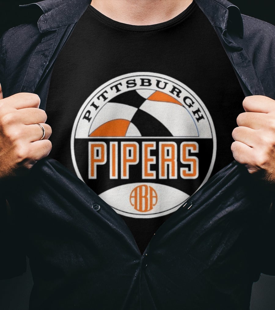 Pittsburgh Pipers ABA Vintage Basketball Team T-Shirt