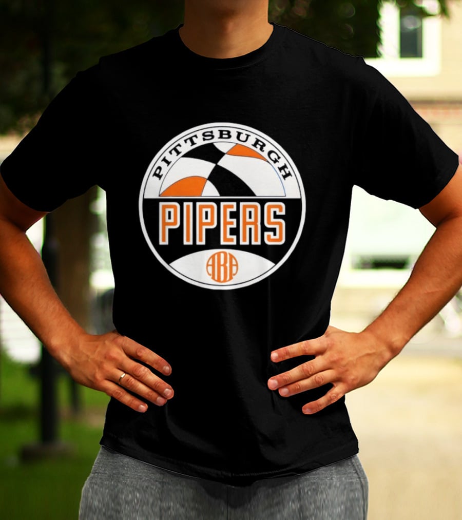 Pittsburgh Pipers ABA Vintage Basketball Team T-Shirt