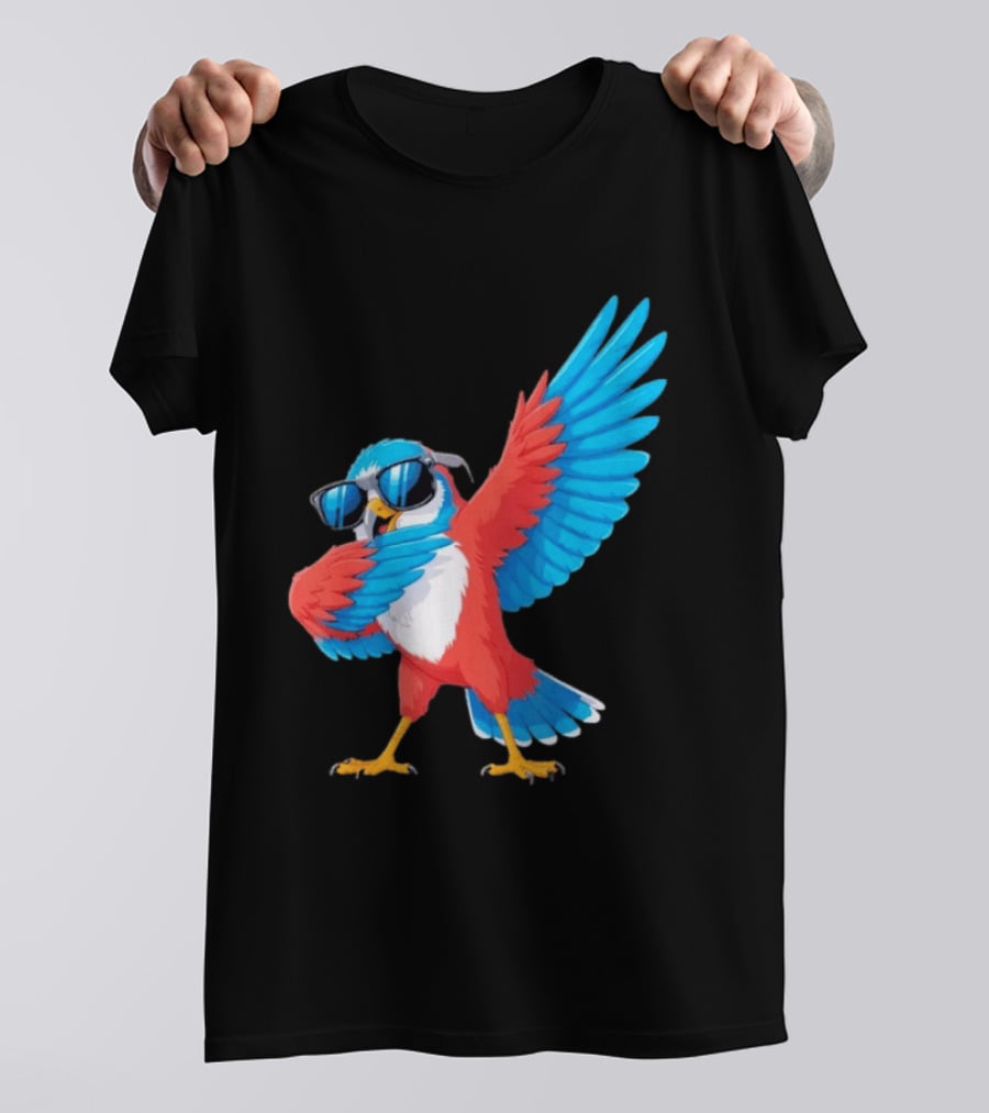 Sea Hawk Bird Dabbing With Sunglasses T-Shirt