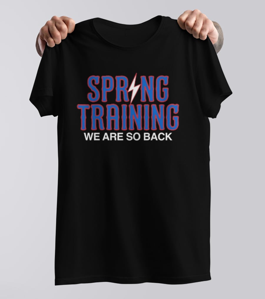 Spring Training We Are So Back Electric Bolt T-Shirt