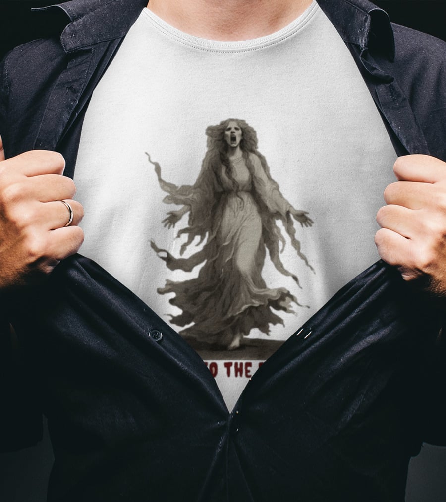Ghost Girl Listen To The Banshee Eerie Spectral T-Shirt