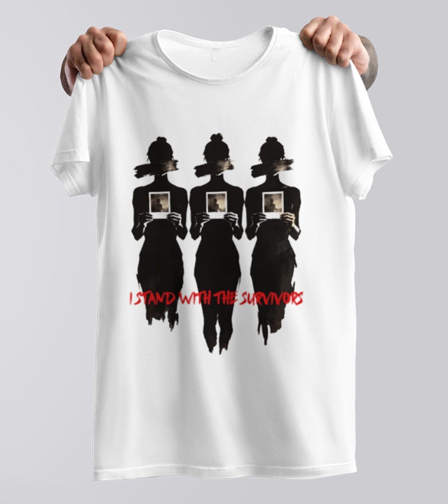 I Stand With The Survivors Epstein Victims T-Shirt