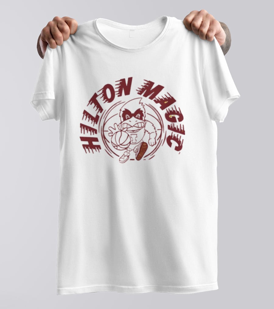 Hilton Magic Iowa State Cyclones Basketball Cartoon T-Shirt