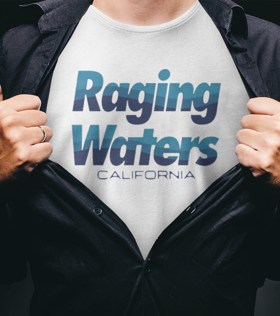 Raging Waters California Waterpark Adventure Blue T-Shirt