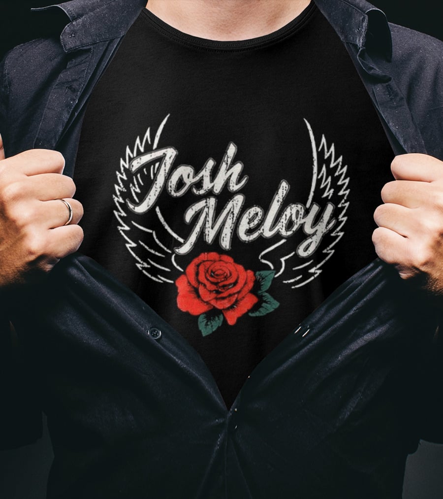 Josh Meloy Wings And Rose T-Shirt
