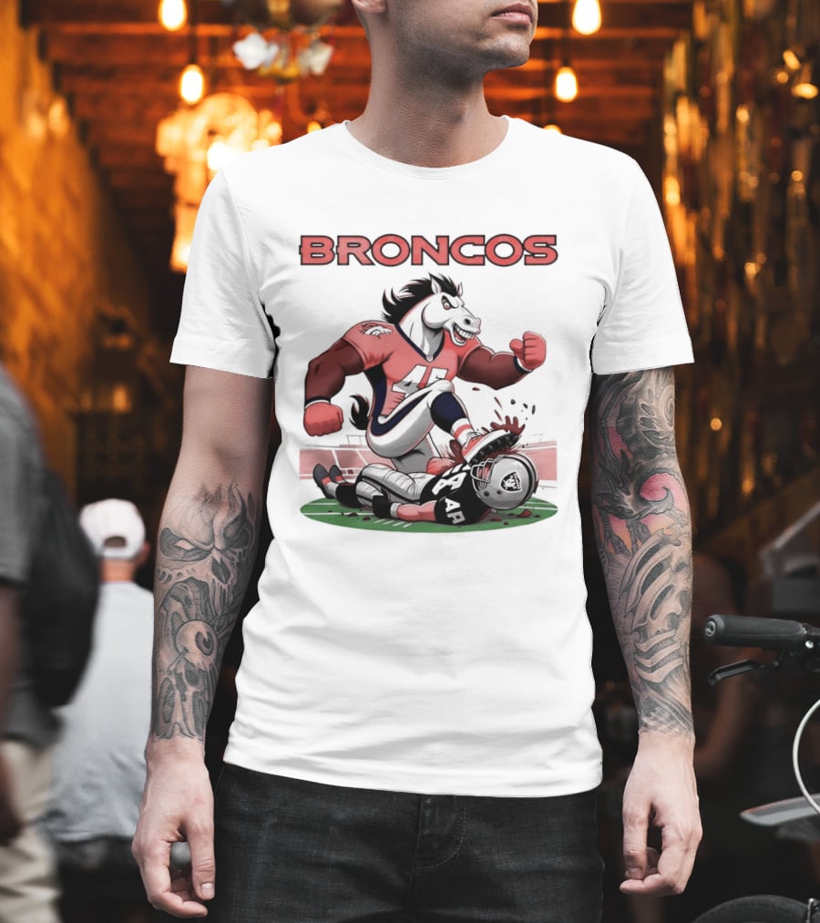 Denver Broncos Vs Raiders Beat Rivals Football Showdown T-Shirt